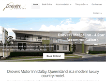 Tablet Screenshot of droversmotorinn.com.au